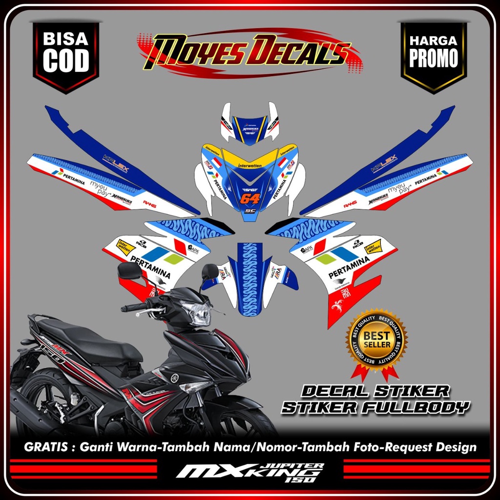 decal stiker new mx king 150 - decal stiker yamaha new mx king 150 decal stiker jupiter new mx king 