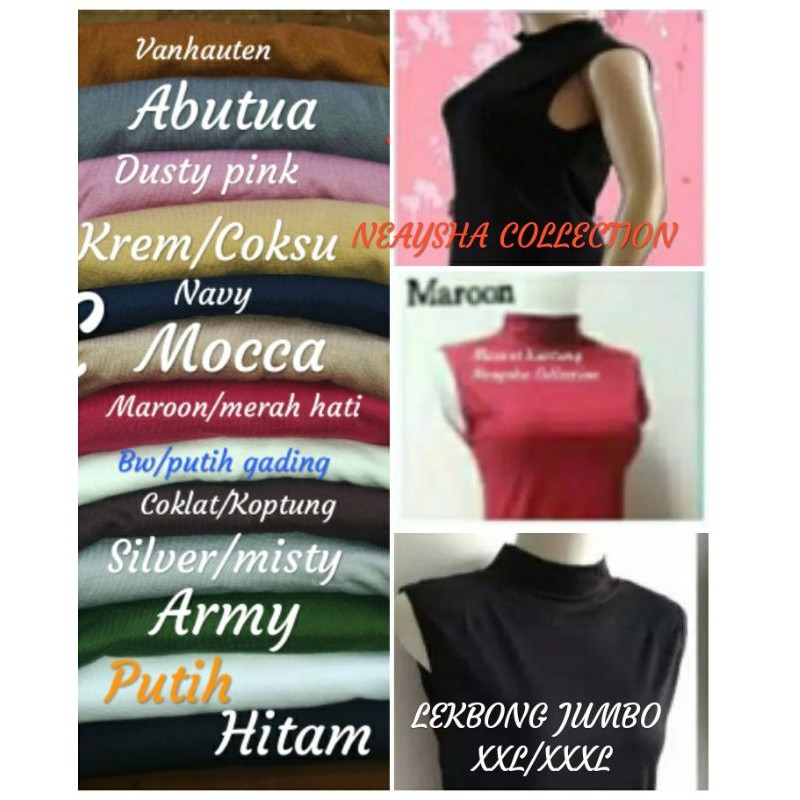 Manset lekbong jumbo XXL/XXXL manset buntung bahan spandek rayon super