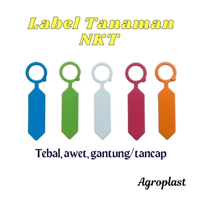 Label Tanaman NKT Tag Penanda Tanaman Gantung Tancap Warna Warni Tebal Original