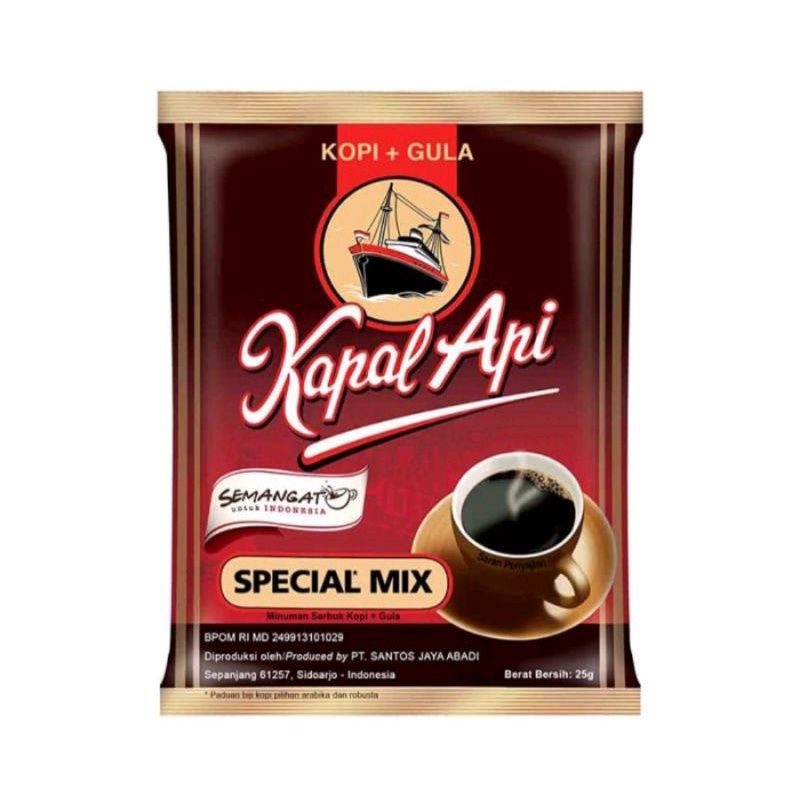 

Kopi Kapal Api Spesial Mix 1 renteng isi 10 sachet