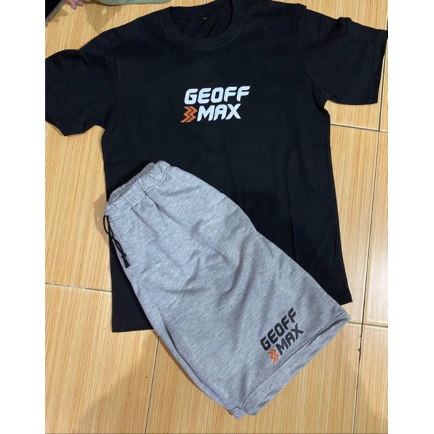 Clothing May - 1 Set Kaos Boxer Geoff Max 1 Set One Set Oneset Satu Pasang Satu Setel Fashion Sepasang Kaos Koas Set Boxer Distro Kekinin T Shirt Tshirt T-Shirt Premium Murah Unisex Sablon Dtf Murah Celana Pria Pendek Tali Kolor Bokser