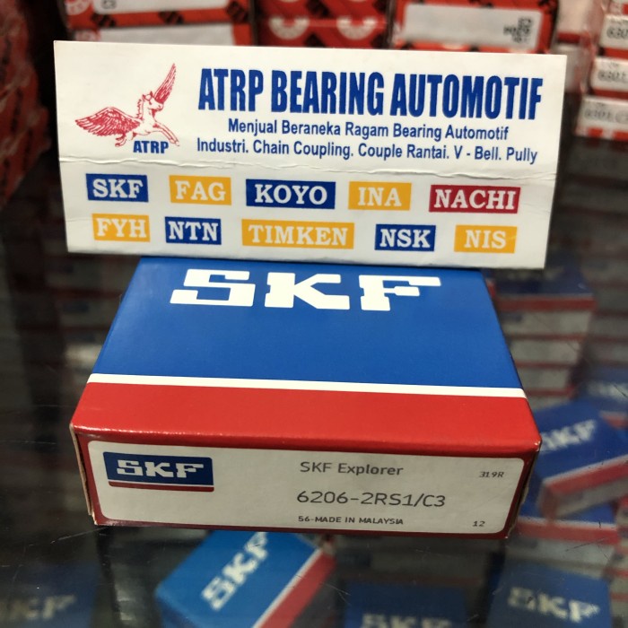 Ball Bearing 6206 2Rs1/C3 Skf