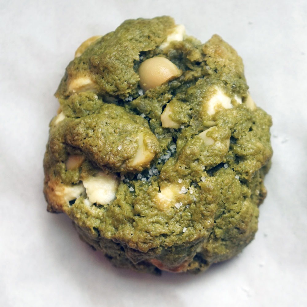 

Matcha Macadamia White Chocolate Cookies