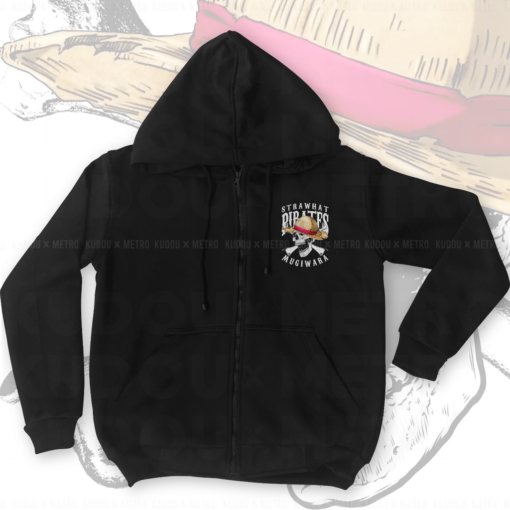 Jaket Strawhat Skull Mugiwara Anime Manga One Piece Premium Unisex