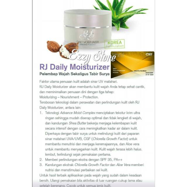 CNI RJ Daily Moisturizer With Sun Protection