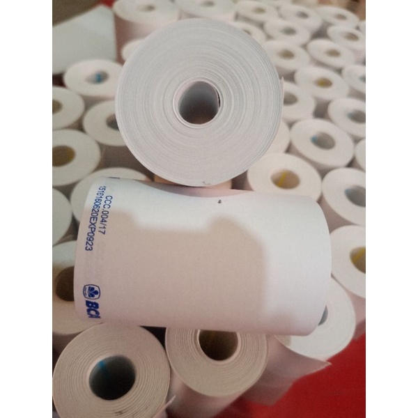 

KERTASTHERMALLOGO 58/57X40 full paket 1pak isi 10roll