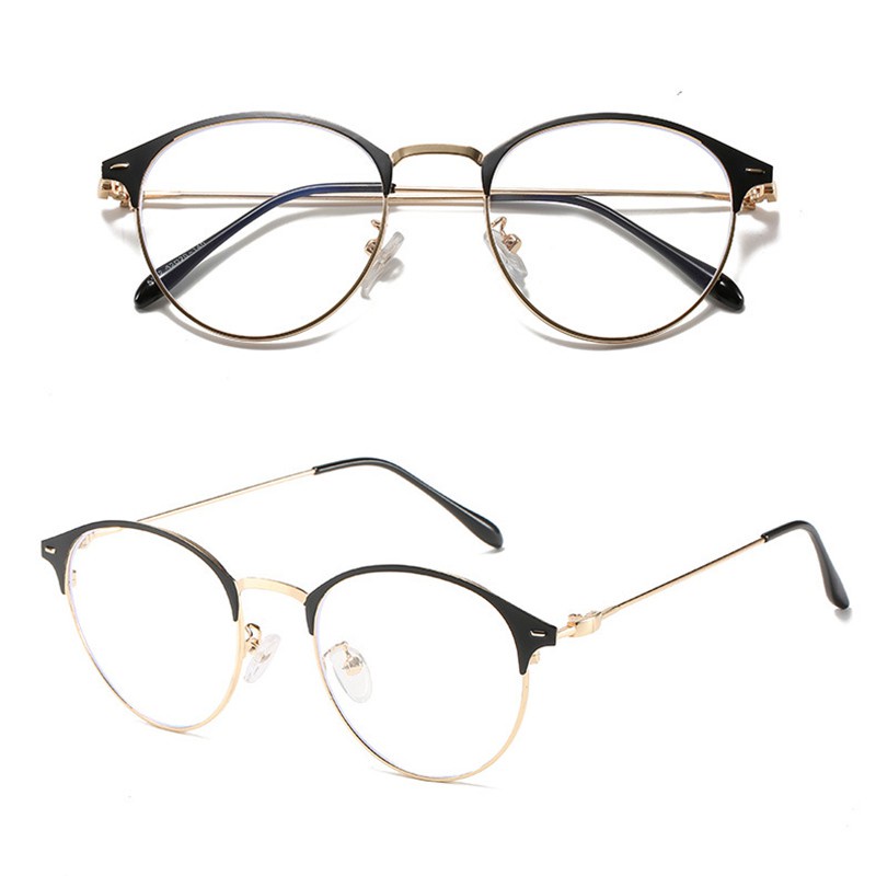 [littlecrab] Kacamata Photocromic Korea Anti Radiasi Kacamata Hitam Anti UV 2 in 1 Kacamata Pria dan Wanita-Gold