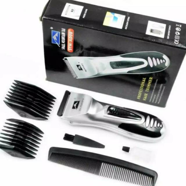 Hair clipper battrerai A008 / alat cukur rambut kumis jenggot tanpa kabel