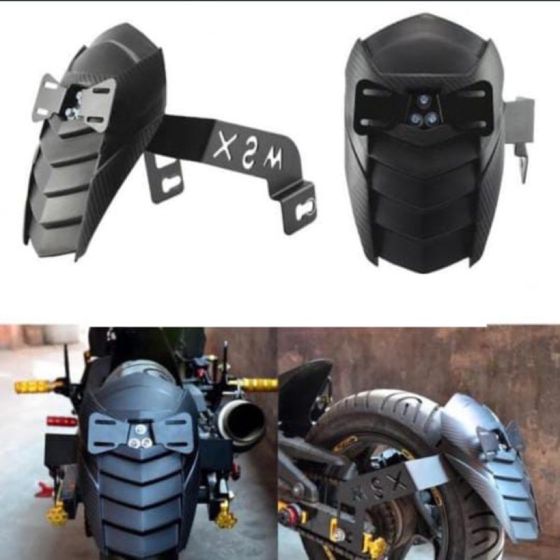 Mud Guard/Mudguar New Shark Power Universal R15,Cbr150r,Vixion,Xabre,Ninja,R25 &amp; Motor Lain Nya