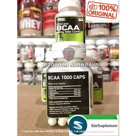 On Optimum Nutrition Bcaa 1 Caps Eceran