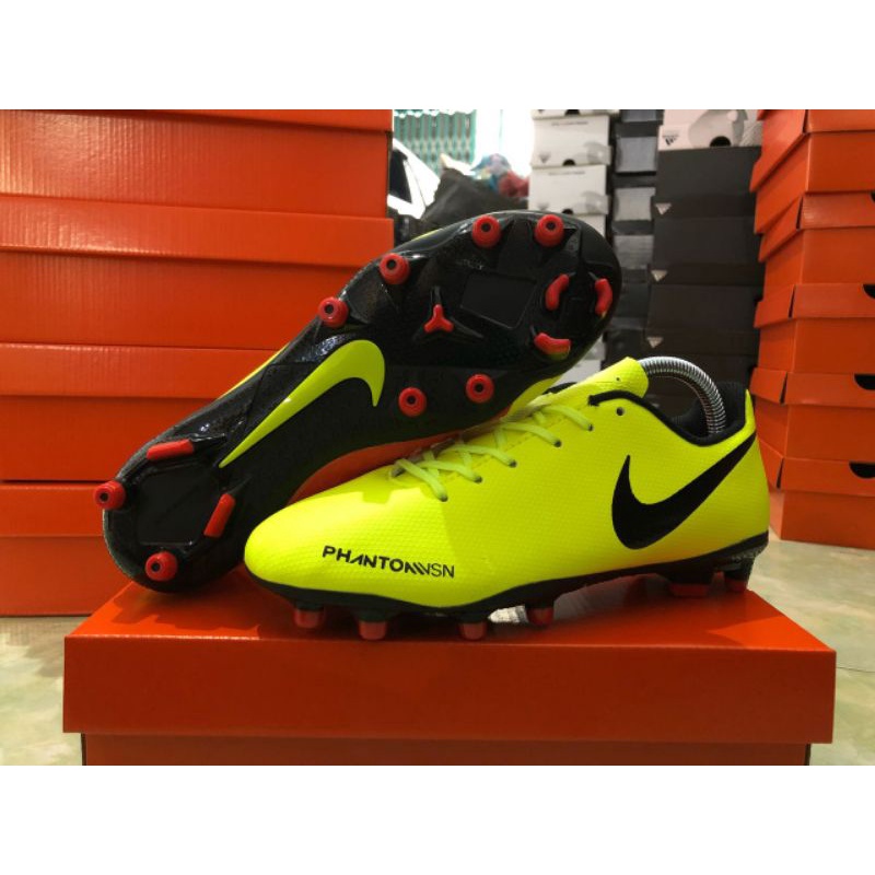 sepatu bola nike phantom vsn academy saftey yellow black red fg