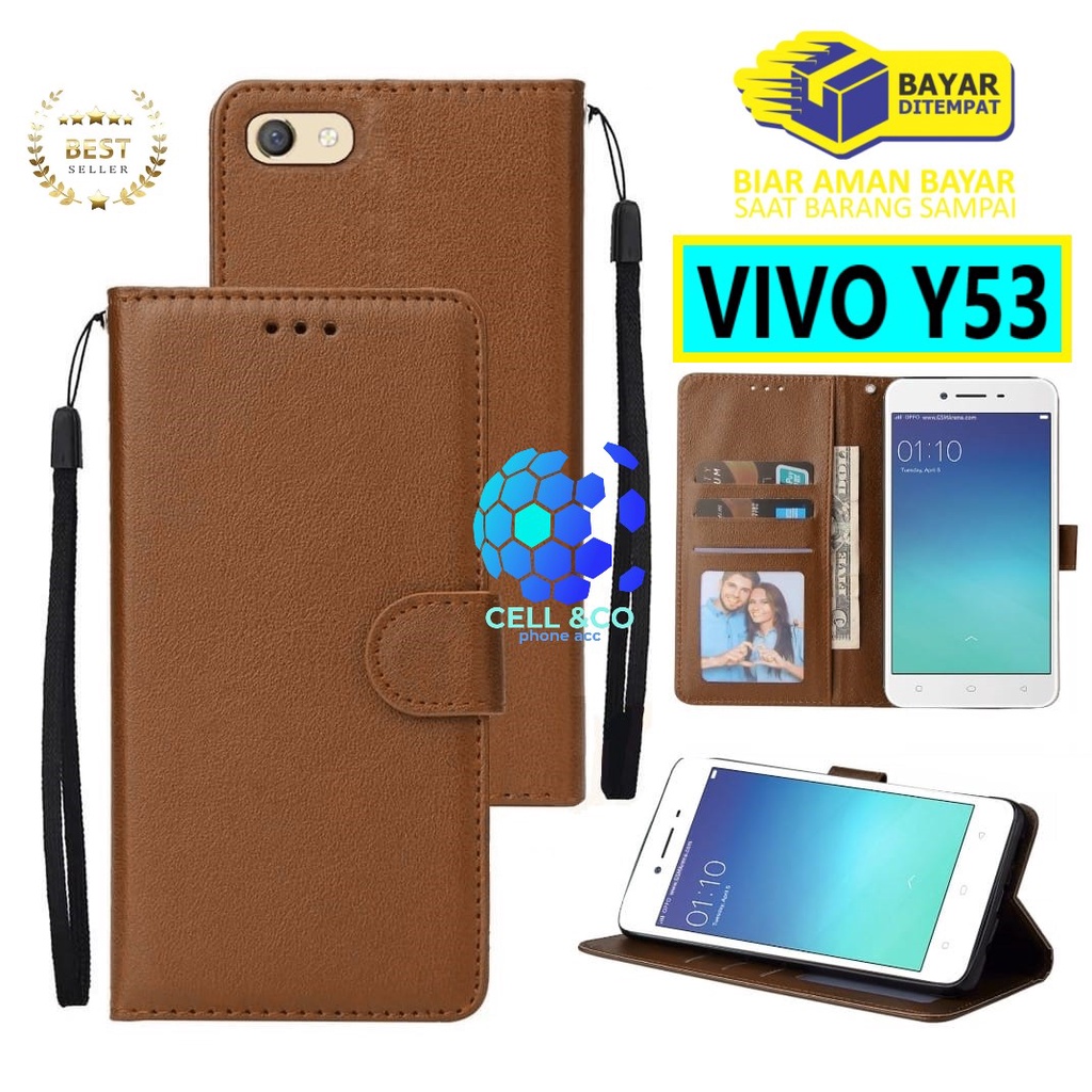 Flip cover VIVO Y53 Flip case buka tutup kesing hp casing flip case leather wallet