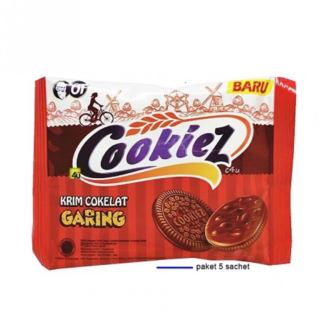 Cookiez Krim Coklat Garing 20 gram