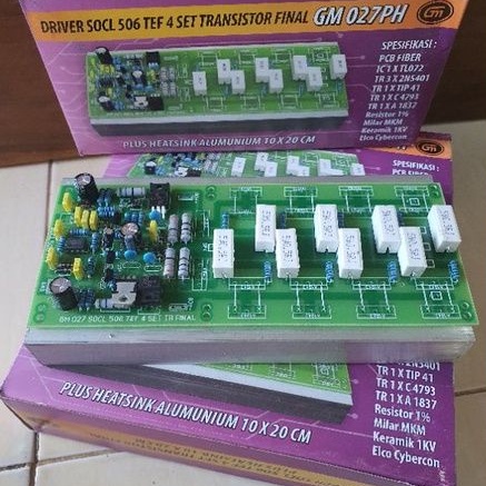 DRIVER SOCL 506 TEF 4SET TRANSISTOR FINAL ADA PENDINGIN  HEATSING