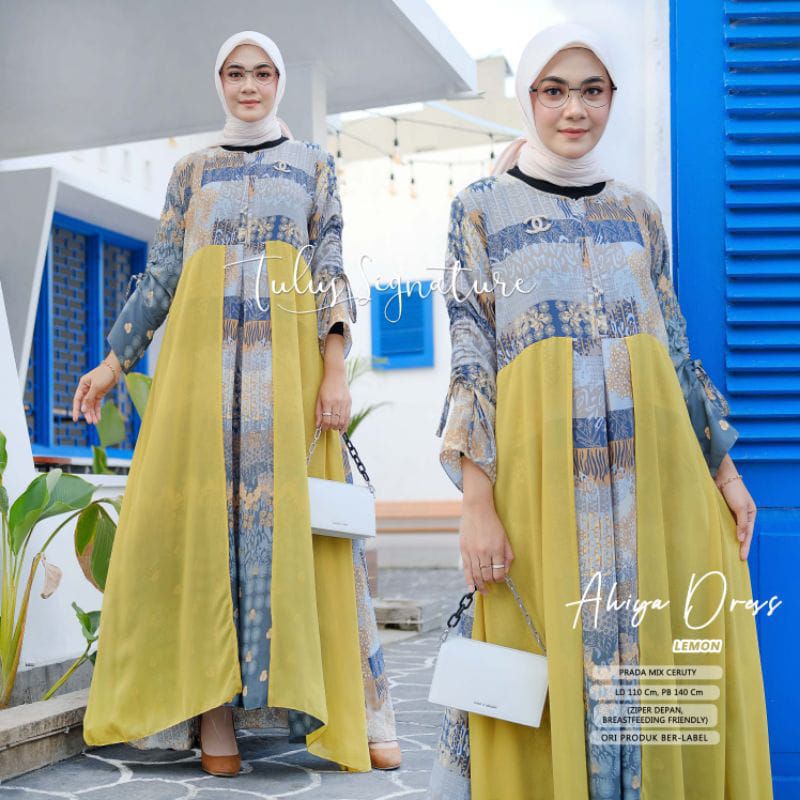 Dress motif mix ceruty Ahiya dress by tulus signature