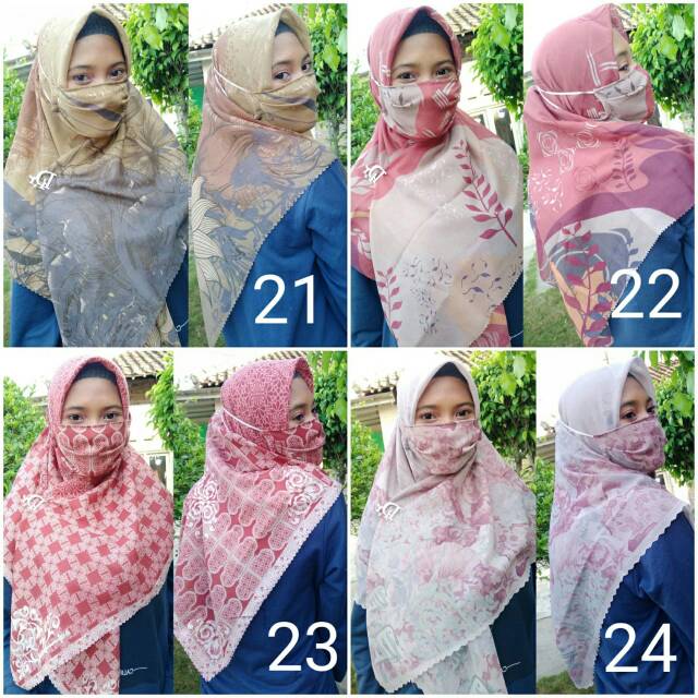 VOAL MASKER/HIJAB MASKER/HIJAB/SET MASKER