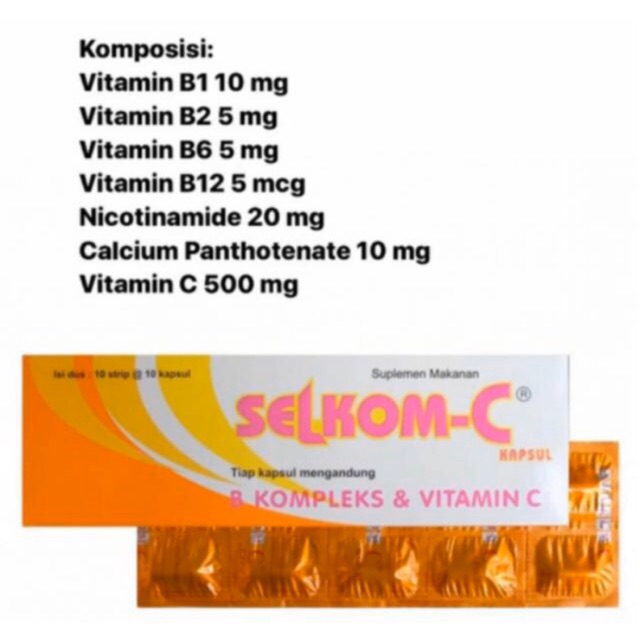 Selkom C Harga Per Box Ready Stock Vitamin C Dan B Complex Shopee Indonesia