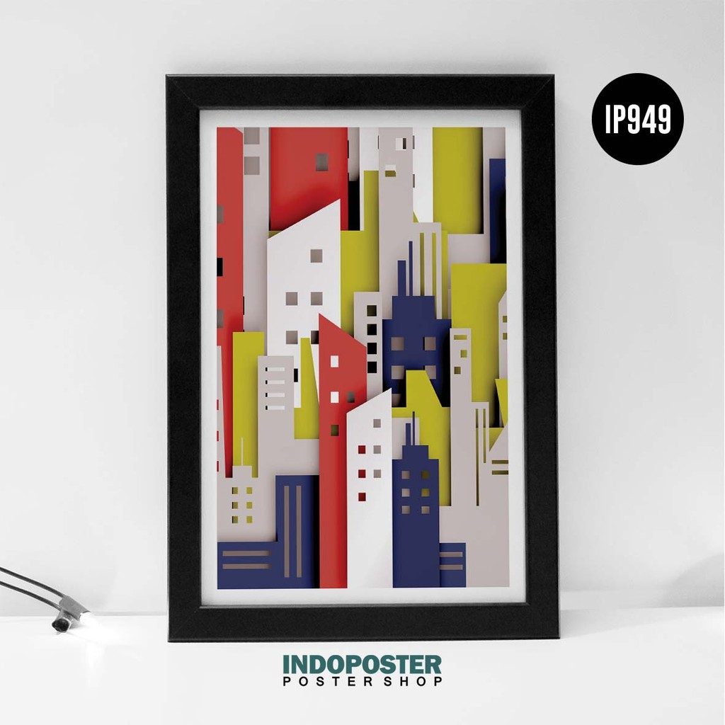 

Poster Color Building Minimalist PIPIMOCI A3 45X30cm