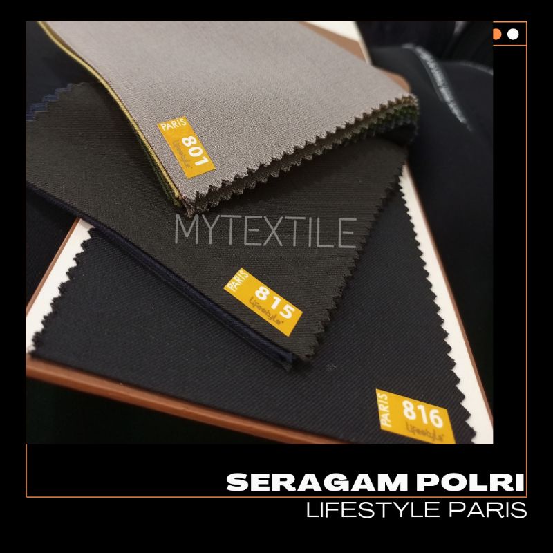 kain seragam polri lifestyle Paris maxistyle wool sensation /0.50m