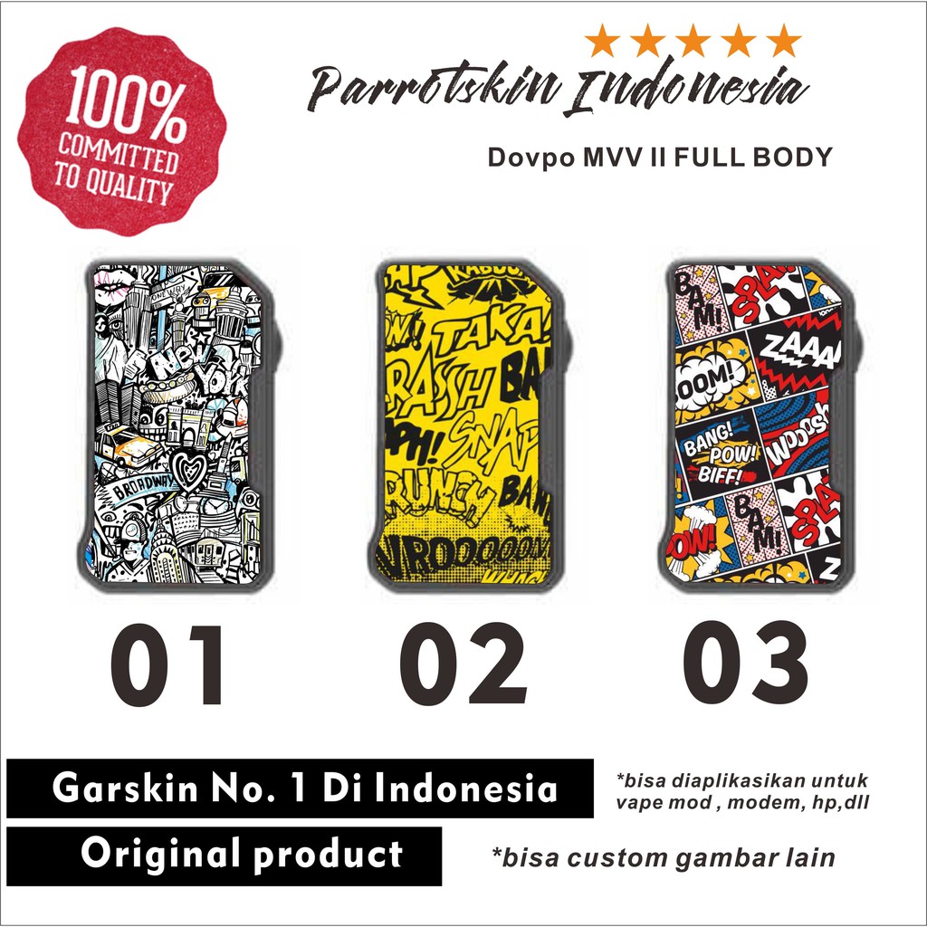 Garskin Skin Dovpo MVV II full body Comic Typo sticker