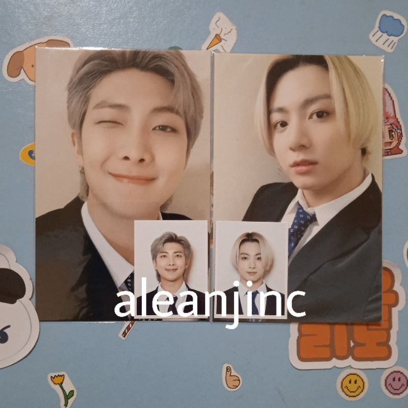 PHOTOCARD ARMY KIT BTS JUNGKOOK NAMJOON RM JK NAMKOOK PC ID PHOTO SET