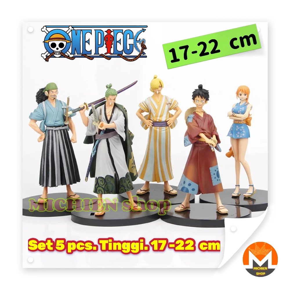 figure Luffy Zoro Sanji Usop Nami One piece WANO KIMONO