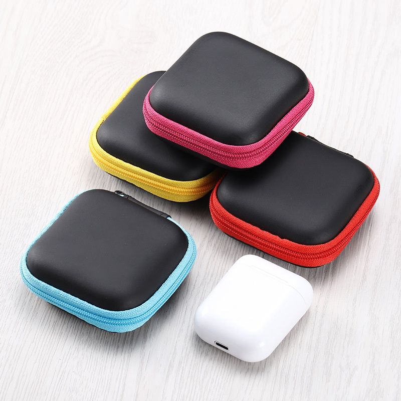 Dompet Headset &amp; Koin Petak Pouch Penyimpanan Charger Mini Case Organizer
