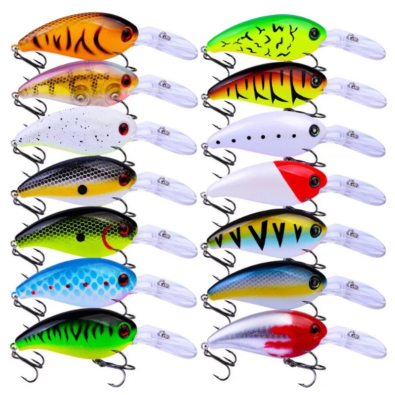 UMPAN PANCING LURE CASTING KERAPU BABY GT CRANKBAIT WOBLER 10.5CM/14GR (WARNA ACAK)