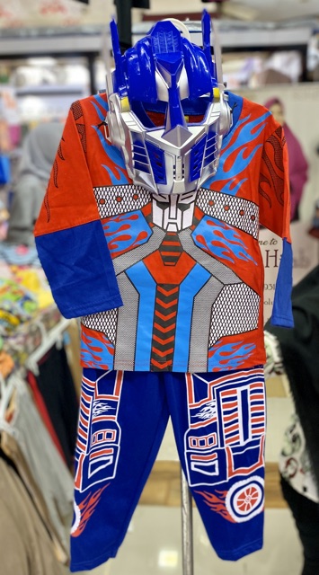 Baju Topeng Anak | Baju Kostum + Topeng anak laki-laki AZADA Transformer