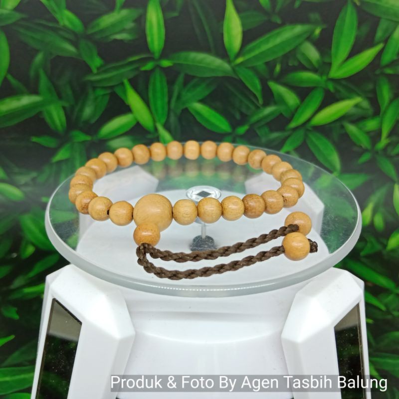 Gelang Cantik Pria Wanita Kayu Bidara Arab  size 6mm ORIGINAL