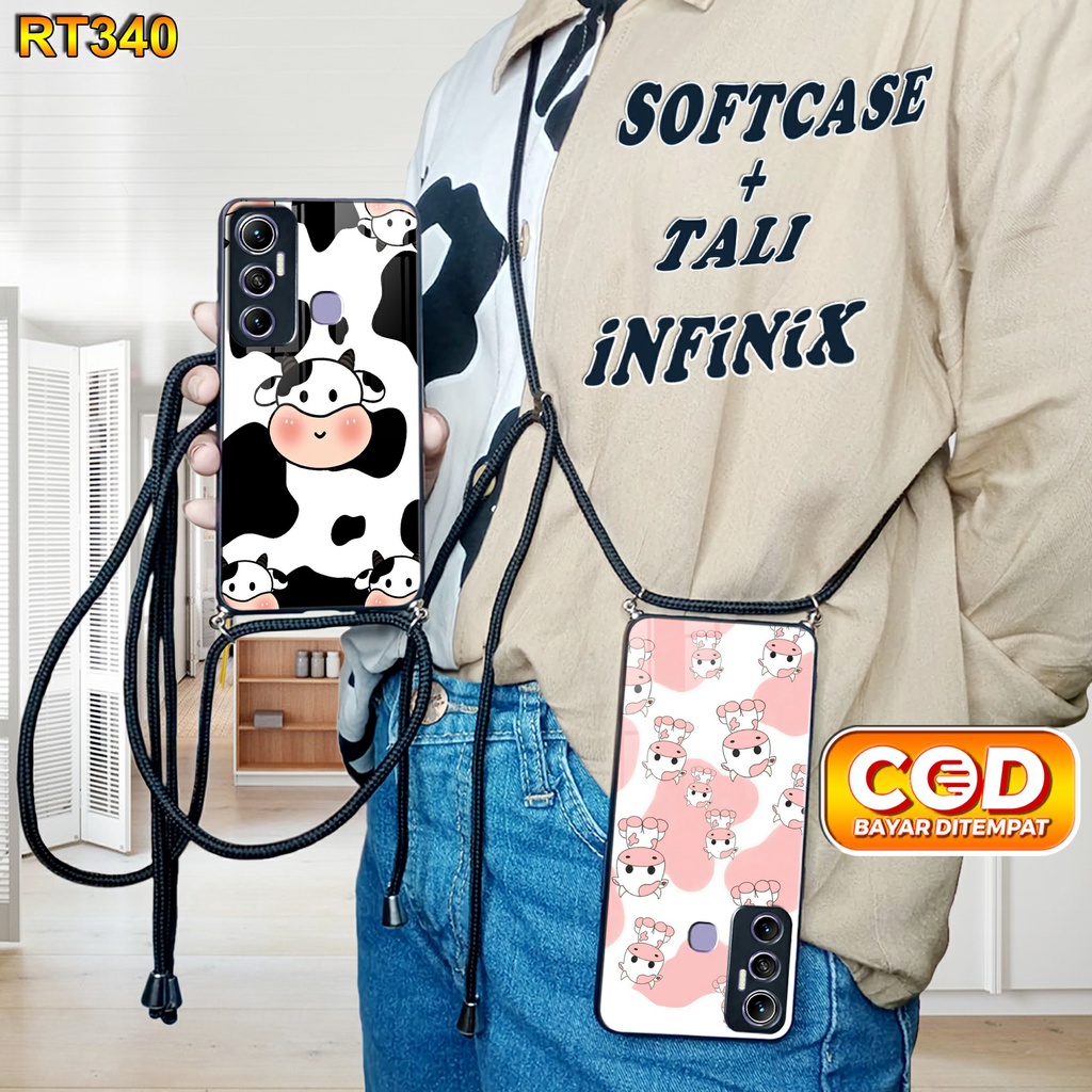 RT340 Softcase Kilau + Tali infinix Hot 11 Case Kilau Hot 8 Hot 9 Hot 9 play Hot 10 Hot 10 play Hot 