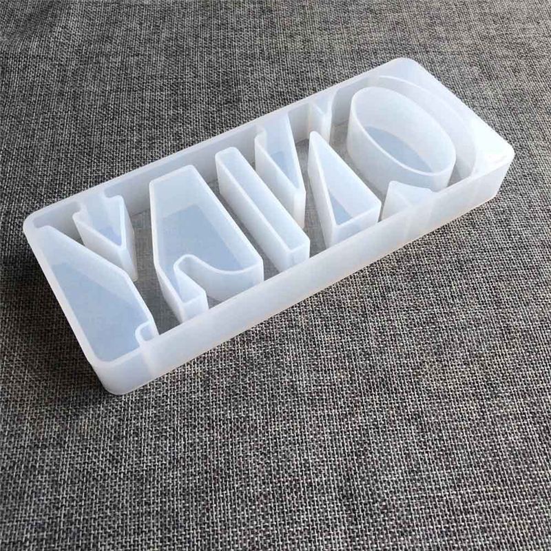 SIY  DIY Crystal Epoxy Mold Handmade Pendant Crafts Letters Shape High Mirror Mould