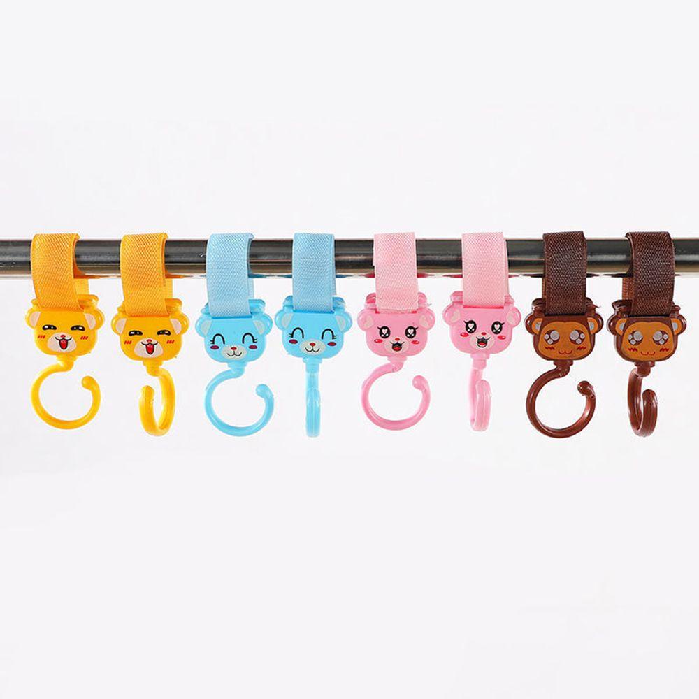 REBUY Rebuy Baby Stroller Hook Lucu Adjustable Penyimpanan Kait Kait Gantung Traveling Gantung Kartun Hewan Pram Hook