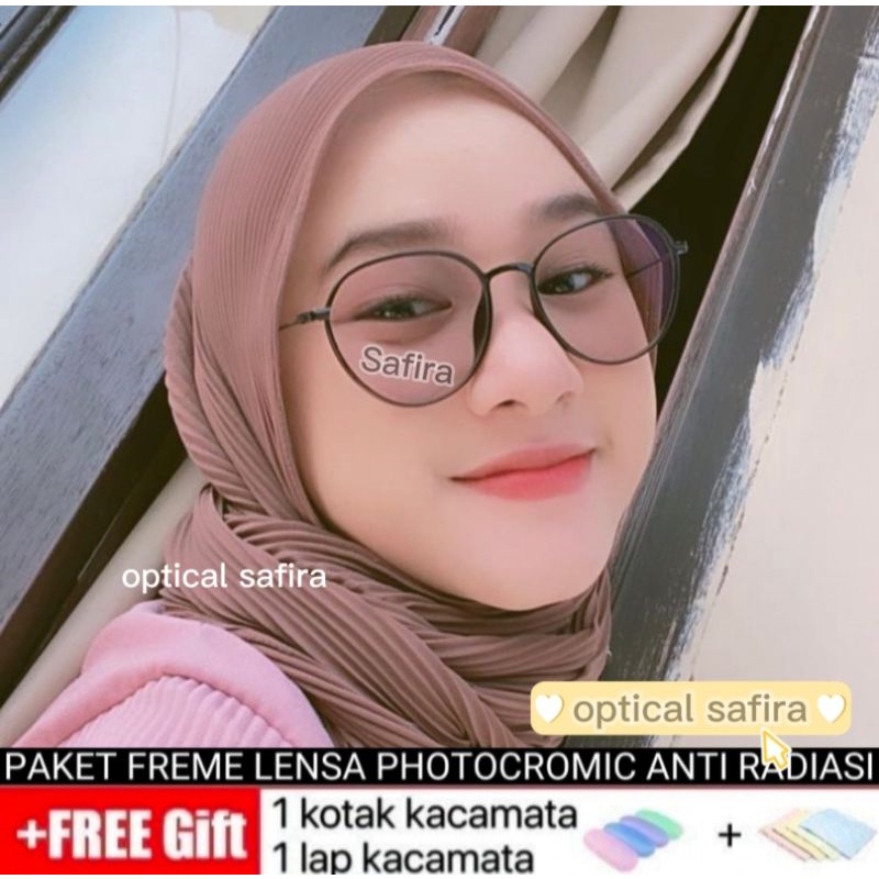 kacamata Photocromic Kacamata 2190 cewek (COD)