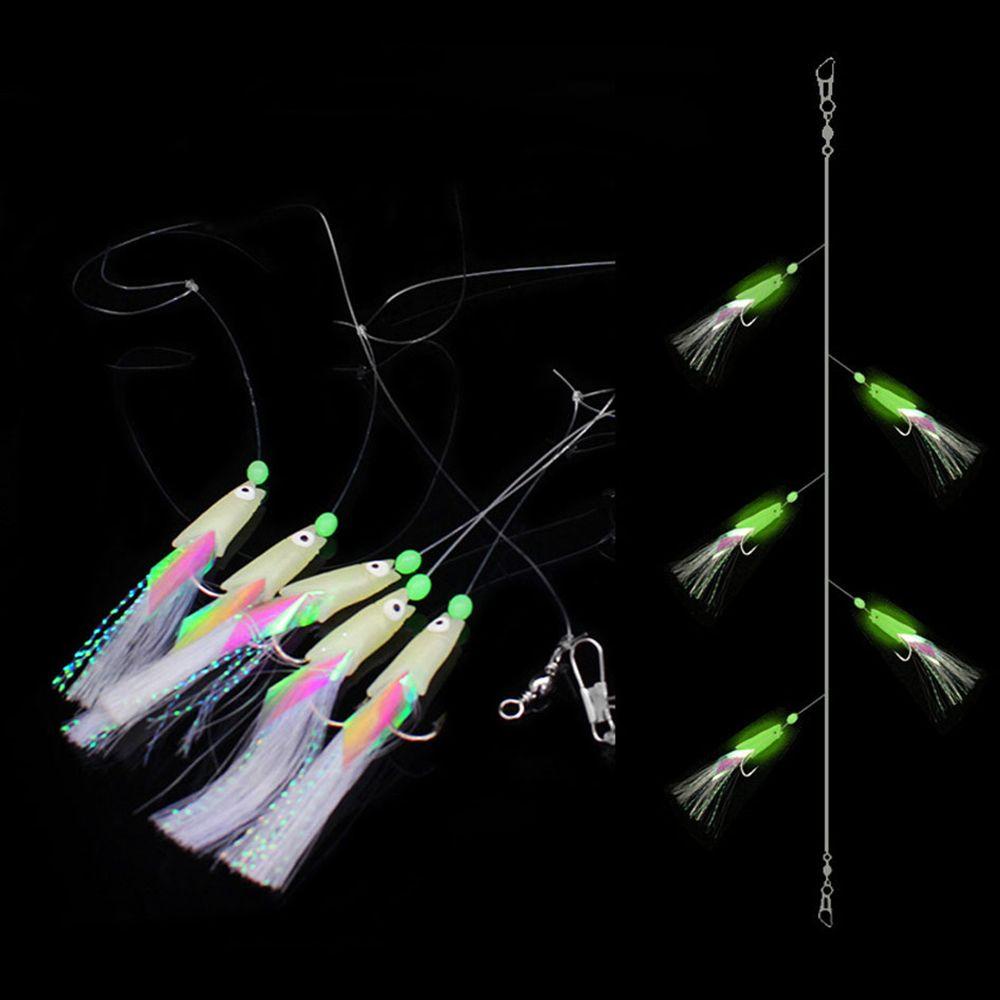 Solighter 5Pcs / Set Umpan Pancing Softlure Tiruan Bentuk Ikan Bahan Silikon