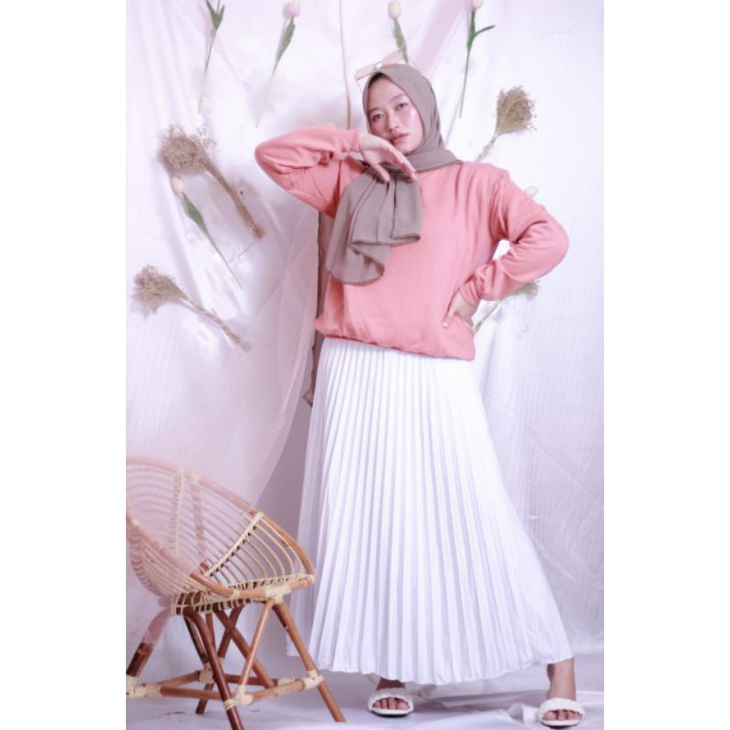 Basic sweater Warna Baby || sweater wanita || SIZE M-XL