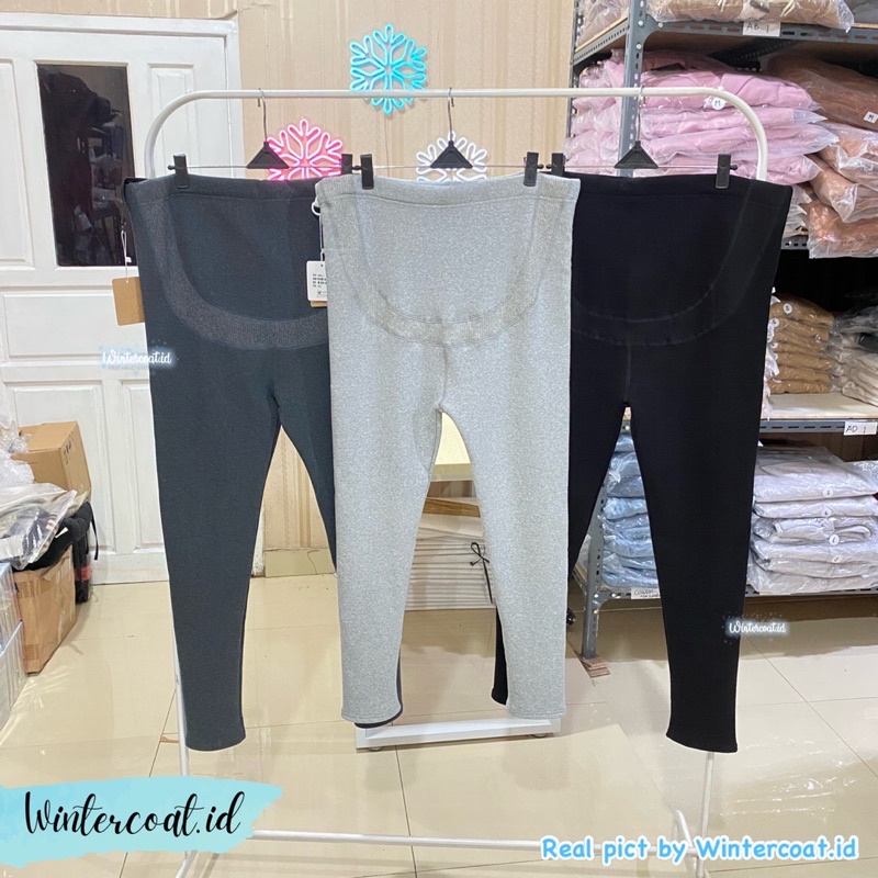 Celana legging winter wanita hamil pregnancy pant musim dingin pants import inner thermal bulu hangat big size jumbo