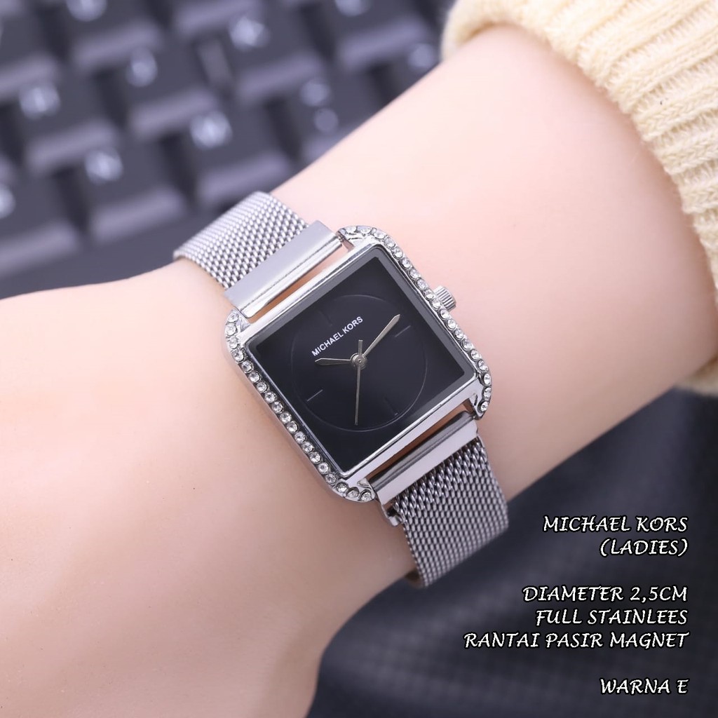 JAM TANGAN WANITA FASHION RANTAI PASIR MAGNET BODY SEGI DIAMOND