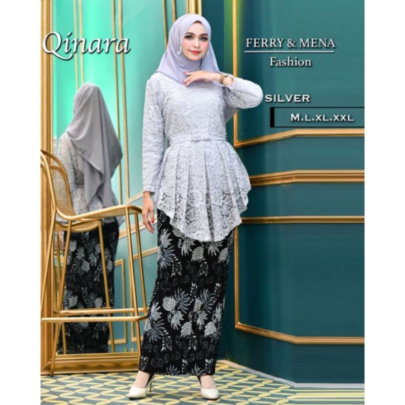 SETELAN KEBAYA QINARA/SETELAN KEBAYA BROKAT/SETELAN KEBAYA MODERN