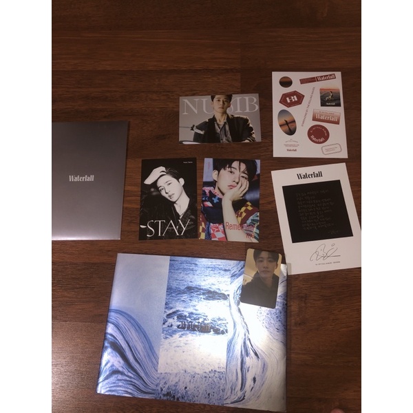 SHARING❗️B I Waterfall 1st Full Album Kim Hanbin bi Photocard Hoodie Seaside illa illa