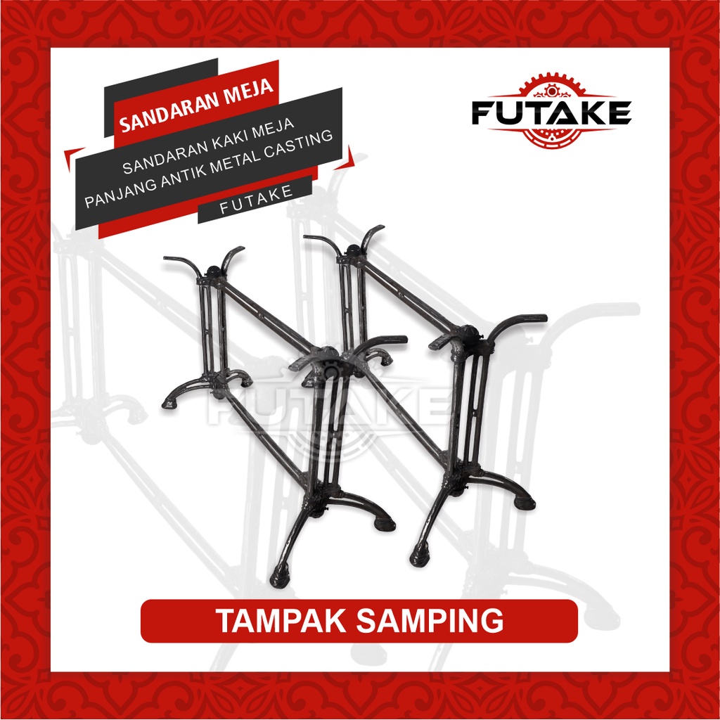 FUTAKE - Kaki Meja Makan Cafe Resto Modern Bahan Metal Casting