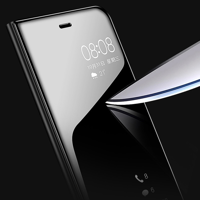 XIAOMI REDMI 7 7A 8 8A 8A PRO 9 9A 9C 9T Flip Cover Clear View Case Mirror Standing Auto Lock