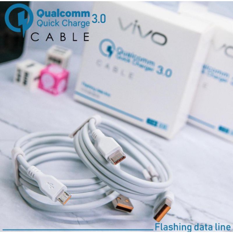 kabel data USB Vivo type C/ Micro original Qualcom