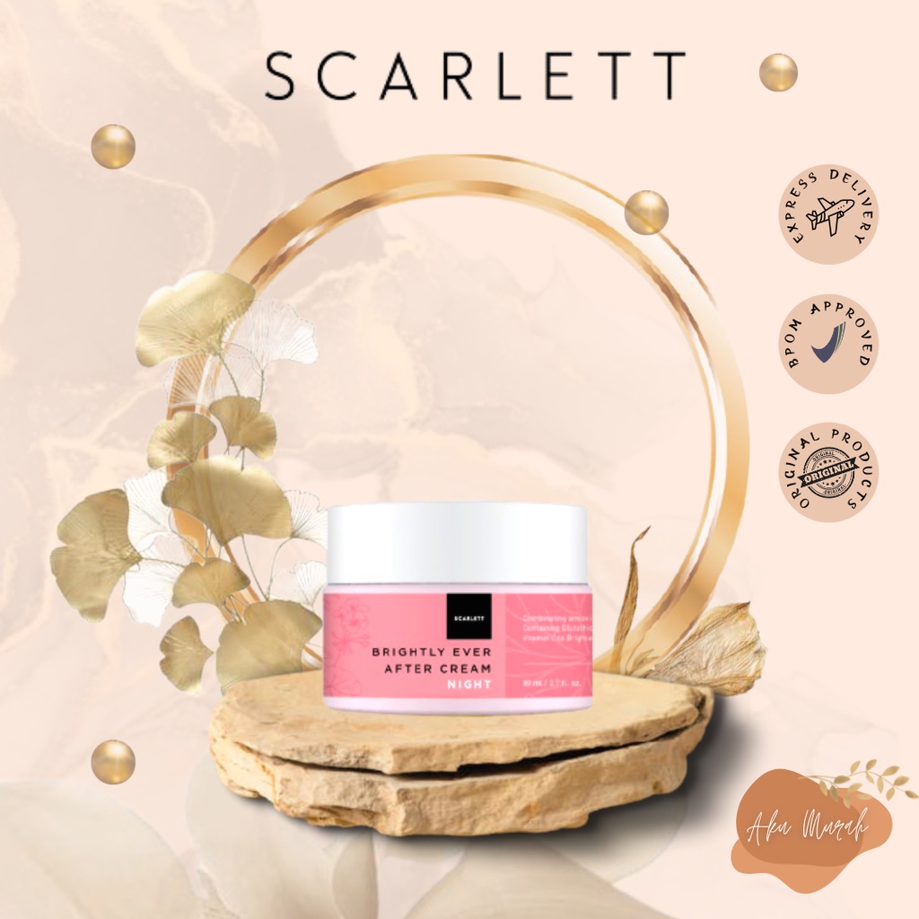 ✨ AKU MURAH ✨SCARLETT CREAM WAJAH BRIGHTLY