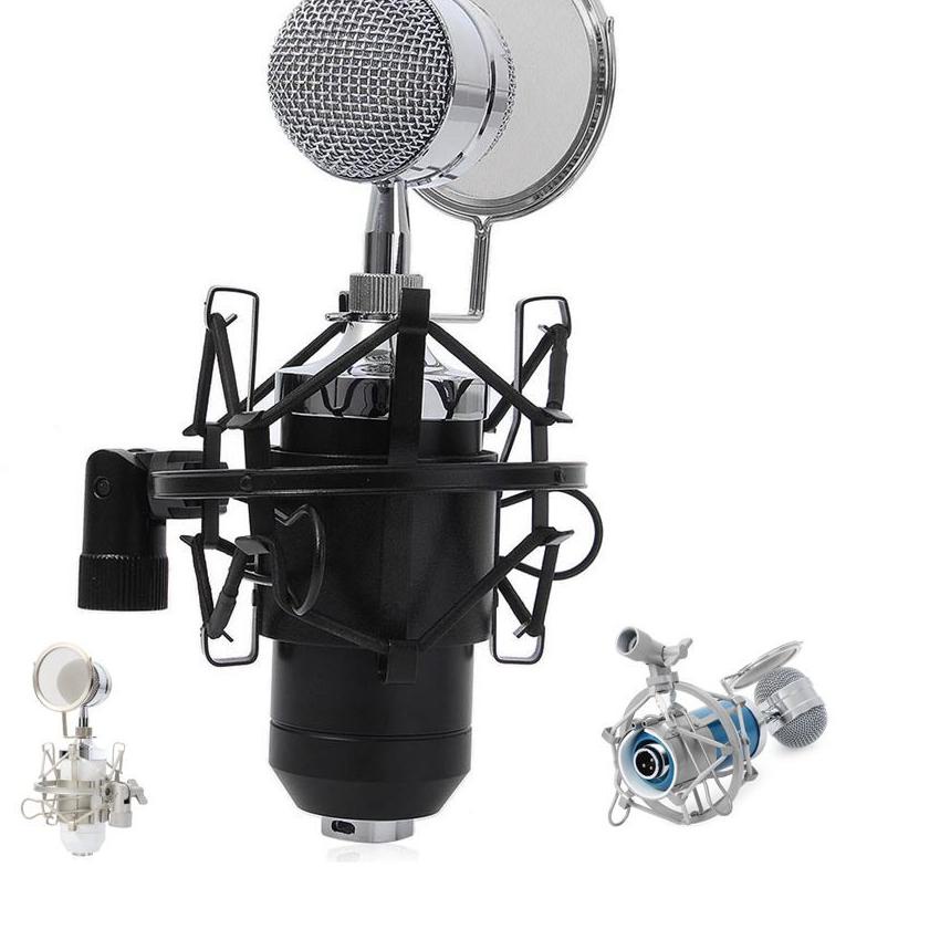 Ready Stock NVsport Paket Mic Condenser Microphone Recording With Shock Proof Mount Full Set Portable Mikrofon Youtuber Karaoke Streaming Podcast Original TaffStudio BM-8000 kwalitas oke