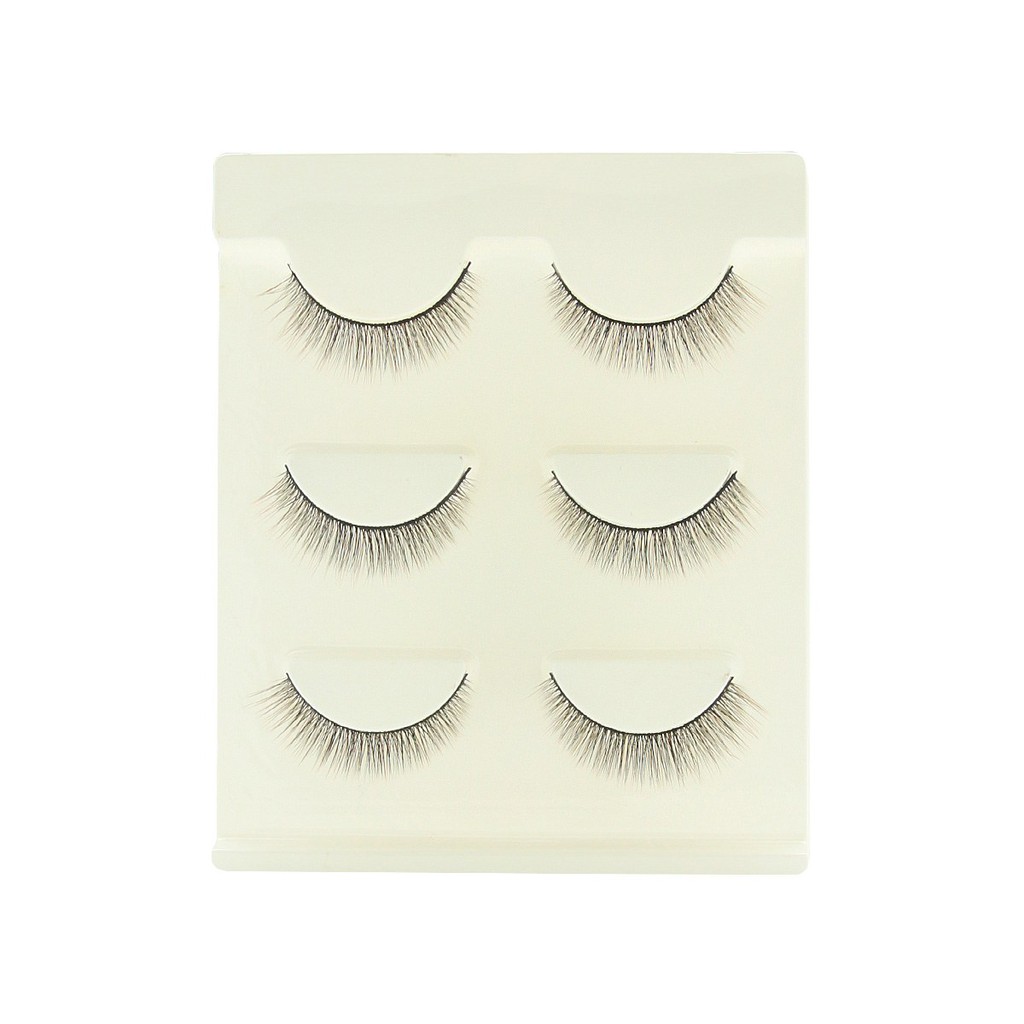 Bulu Mata Palsu 3 Pasang (Curvy Fashion False Eyelashes) W-19