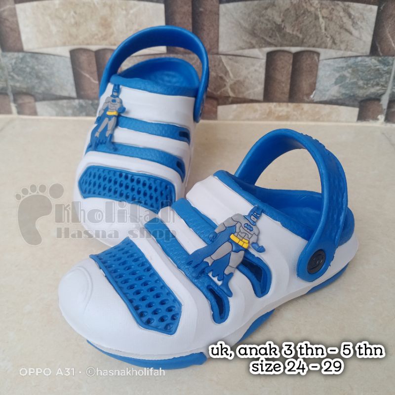 SANDAL BAIM ANAK LAKI-LAKI KARAKTER BATMAN DULUX 101D