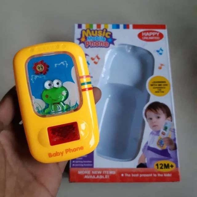 Mainan Music Cellular Phone - Handphone Anak Bayi Edukasi Musik Batre