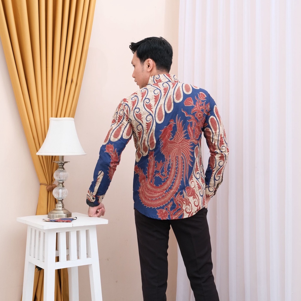 Baju Batik pria modern slimfit Baju Batik Pria Lengan Panjang slim fit baju batik pria premium baju seragam batik KJ010 kemeja batik pria lengan panjang full furing baju batik alisan pria Kemeja batik slim fit pria batik slimfit ATASAN batik pria premium