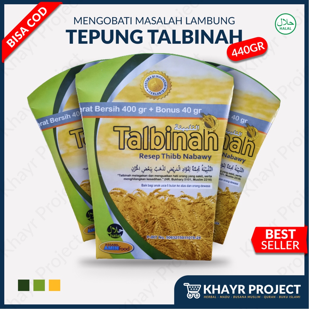 

Tepung Talbinah 400 Gandum Thibb Nabawy Mengobati Maag Asam Lambung Mual